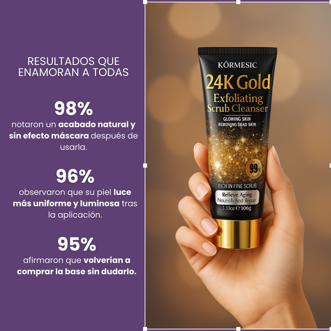 Golden Glow 24K – Exfoliación de Lujo, Adiós Células Muertas Hoy