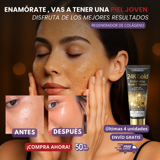 Golden Glow 24K – Exfoliación de Lujo, Adiós Células Muertas Hoy