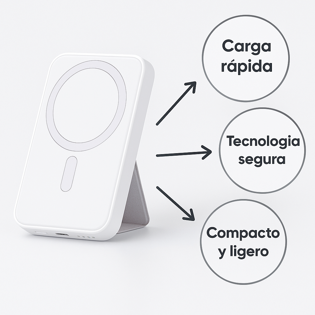 EasyCharge Pro - Cargador magnetico y portatil